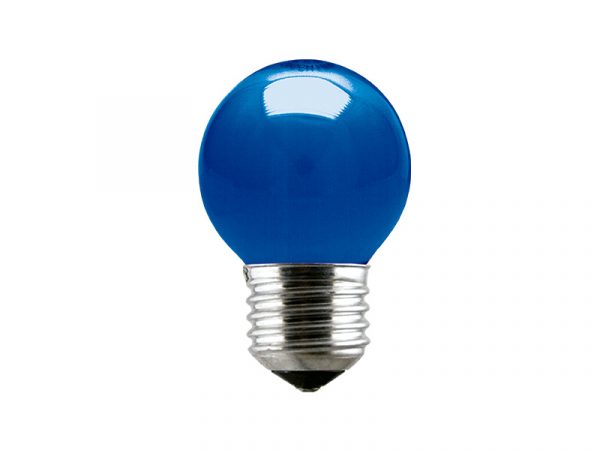 LAMPARA INC BOLA AZUL 15W 127V