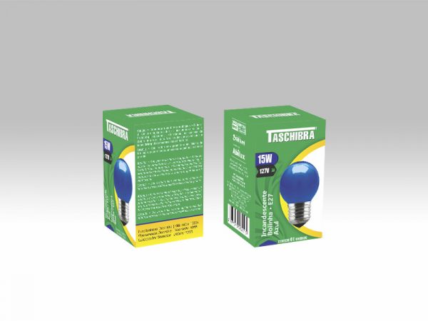 LAMPARA INC BOLA AZUL 15W 127V - Imagen 3