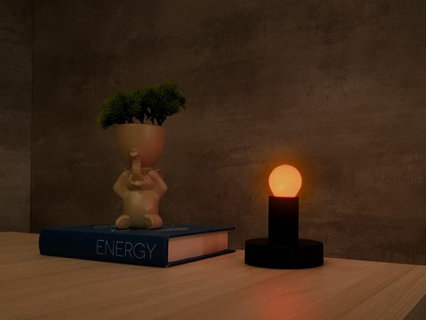 LÁMPARA INCANDESCENTE BOLA NARANJA 15W 127V - Imagen 2