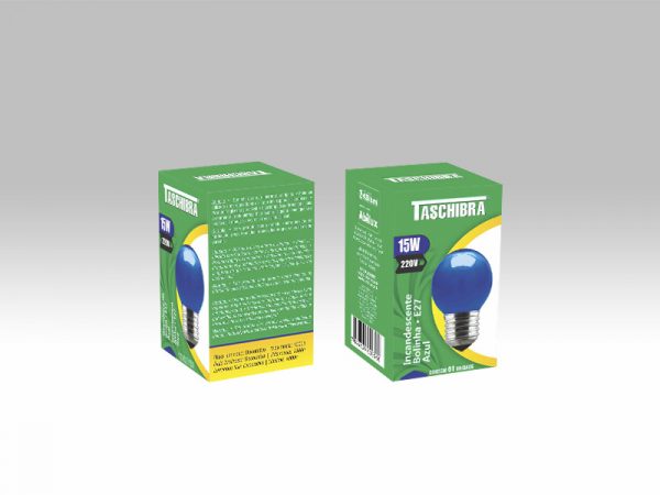 LAMPARA INC BOLA AZUL 15W 220V - Imagen 3