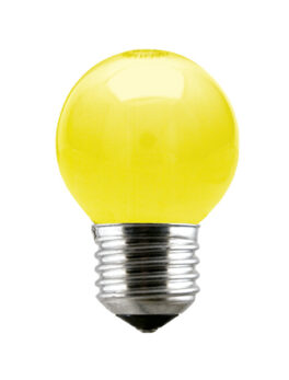 LAMPARA INC BOLA AMARILLA 15W 220V