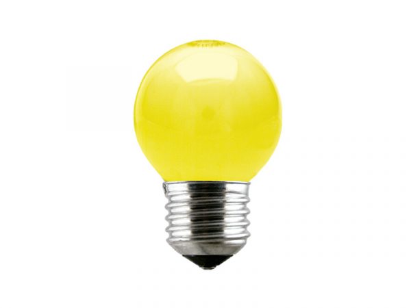 LAMPARA INC BOLA AMARILLA 15W 220V