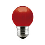 LÁMPARA INCANDESCENTE BOLA ROJA 15W 220V