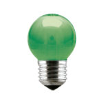 LÁMPARA INCANDESCENTE BOLA VERDE 15W 220V