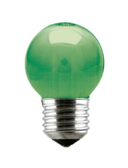 LÁMPARA INCANDESCENTE BOLA VERDE 15W 220V