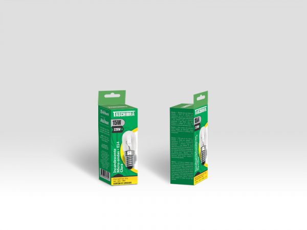 TASCHIBRA LAMPARA INCANDESCENTE MICRO ONDA E14 15W 220V - Imagen 3