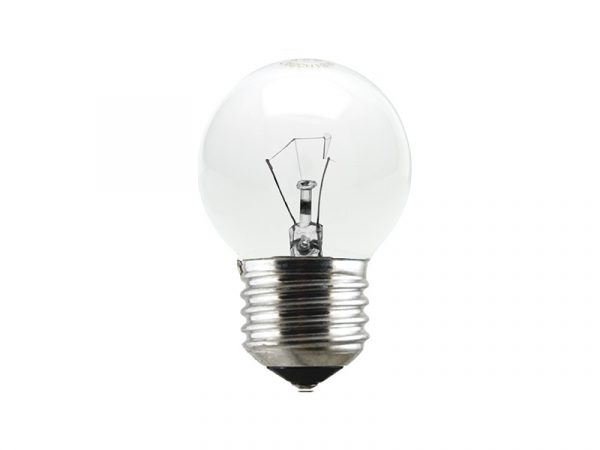 LÁMPARA INCANDESCENTE BOLA TRANSPARENTE 15W 220V