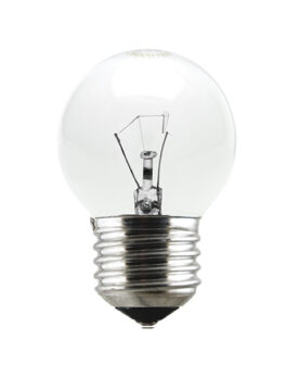 LÁMPARA INCANDESCENTE BOLA TRANSPARENTE 40W 127V