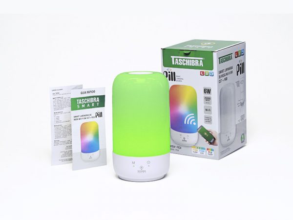 LÁMPARA DE MESA SMART PILL WI-FI LED 6W RGB - Imagen 9