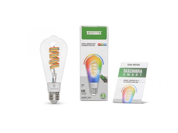 SMART FILAMENTO WI-FI LED TASCHIBRA 6W ST64 RGB - Imagen 6