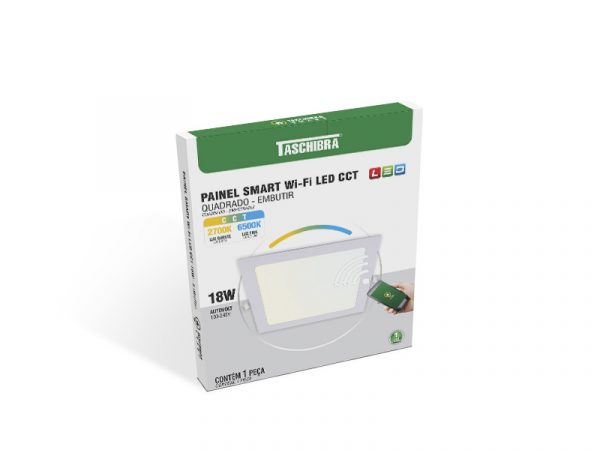PANEL SMART WI-FI LED 18W CUADRADO EMPOTRADO CCT - Imagen 8