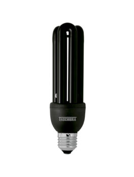 LÁMPARA FLUORESCENTE COMPACTA LUZ NEGRA 3U 26W 220V ENC