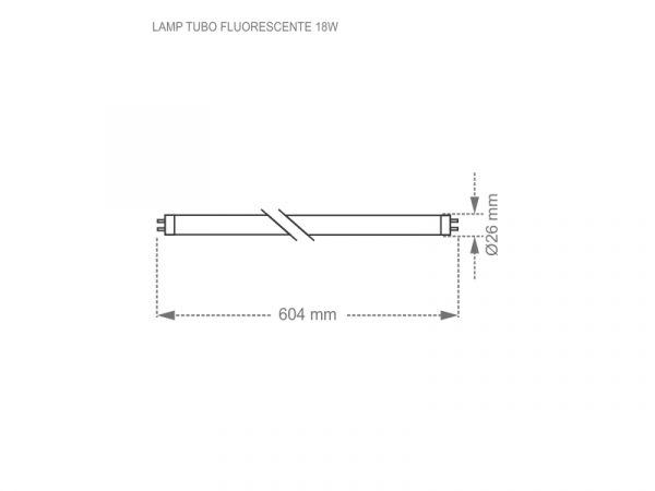 LAMPARA FLUOR TUB CONV/ELET 18W T8 6400K - Imagen 4
