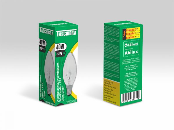 LAMP INCANDESCENTE VELA PLANA 40W 127V E14 - Imagen 2