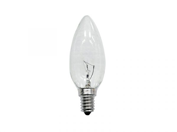 LAMPARA  INCANDESCENTE VELA PLANA 40W 220V E14