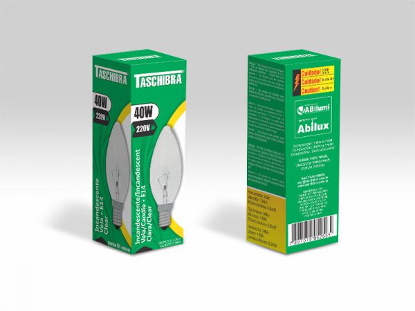 LAMPARA  INCANDESCENTE VELA PLANA 40W 220V E14 - Imagen 2