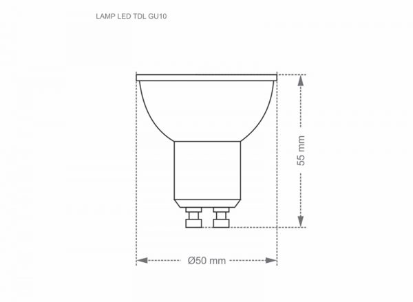 LAMPARA LED MR16 TDL 50 7W 40º 6500K - Imagen 2