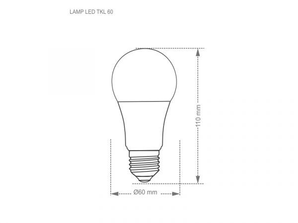LÁMPARA LED TKL 60/9W 3000K - Imagen 3