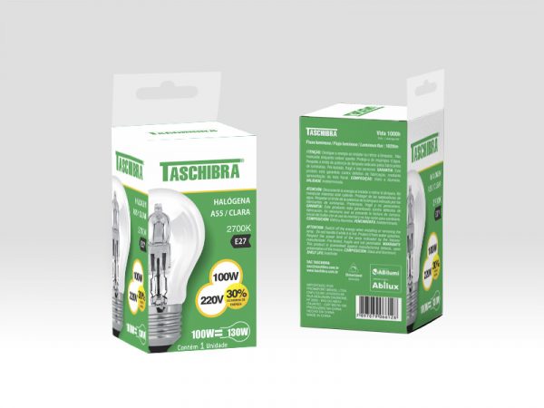 LÂMPARA HALÓGENA A55 100W 220V - Imagen 2