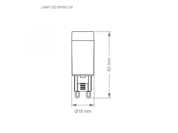 LÁMPARA LED BIPINO G9 25/3W 6500K - Imagen 4