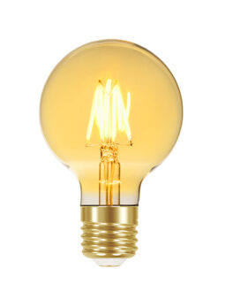 LÁMPARA DE FILAMENTO LED VINTAGE DIM GLOBE G80 4W 127V ÁMBAR