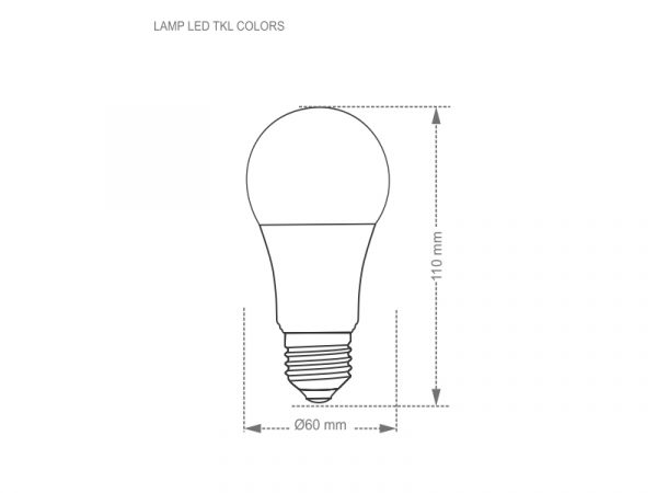 LÁMPARA LED TKL COLORS AZUL - Imagen 4
