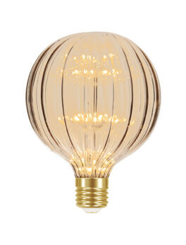 LÁMPARA LED FUEGOS ARTIFICIALES VINTAGE G125 ÁMBAR