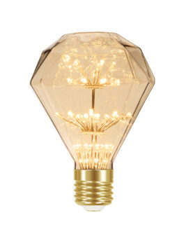 LÁMPARA LED FUEGOS ARTIFICIALES VINTAGE D95 ÁMBAR