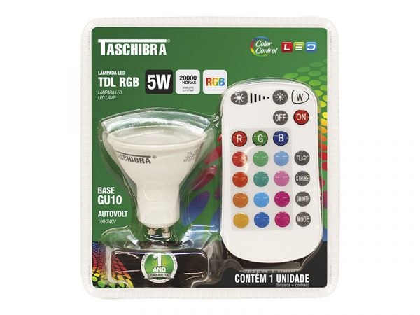 LAMPADA LED TDL RGB IR 5W - Imagen 8