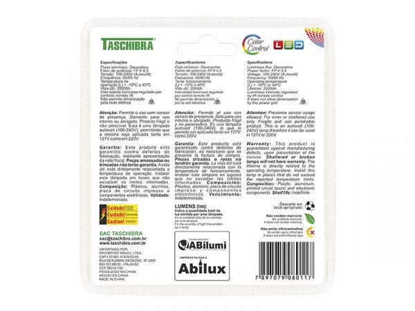 LAMPADA LED TDL RGB IR 5W - Imagen 9