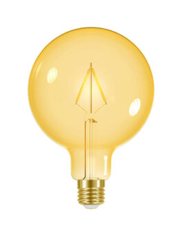 LÁMPARA DE FILAMENTO LED VINTAGE GLOBO G125 AUTOVOLT ÁMBAR