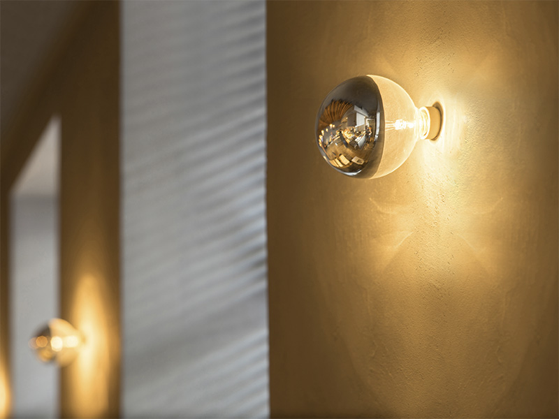 LÁMPARA DE FILAMENTO LED DEFLECTOR ESPEJO GLOBO G95 AUTOVOLT PLATA - Imagen 2