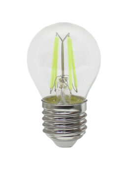 LÁMPARA LED FILAMENTO COLOR BOLINHA G45 AUTOVOLT VERDE