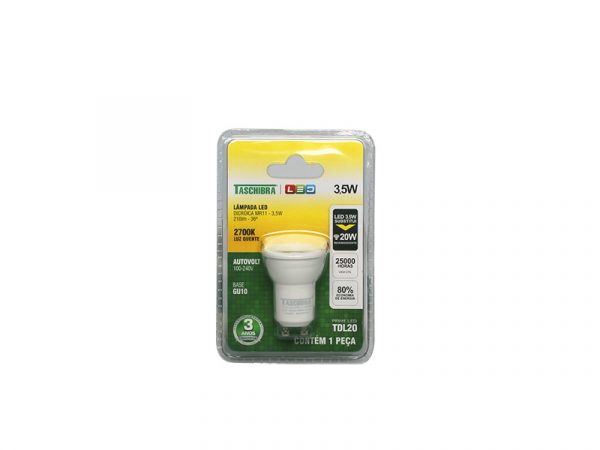 LÁMPARA LED MR11 TDL 20/3.5W 2700K GU10 - Imagen 3