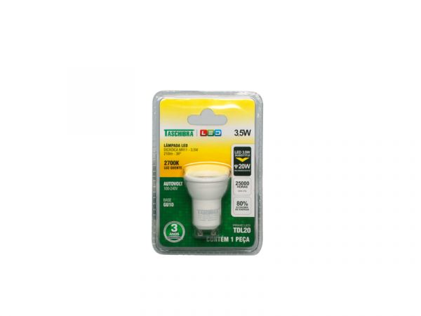 LÁMPARA LED MR11 TDL 20/3.5W 2700K GU10 - Imagen 4