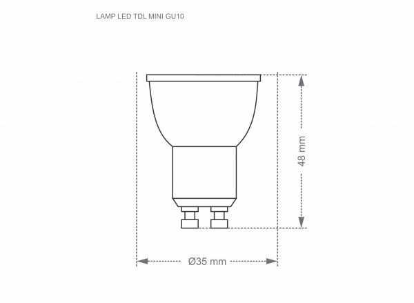 LÁMPARA LED MR11 TDL 20/3.5W 4000K GU10 - Imagen 3