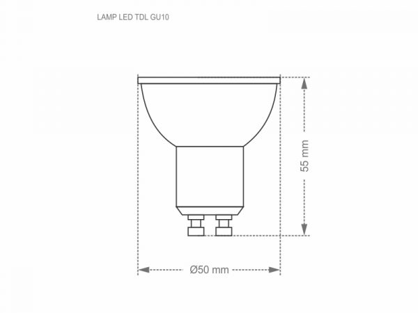 LÁMPARA LED MR16 TDL 50 7W 40° 2700K DIM - Imagen 2
