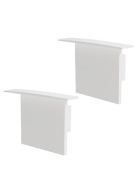 ACCESORIOS PERFIL AGUILERA 50X35 TAPA/CLIP BAJO BLANCO