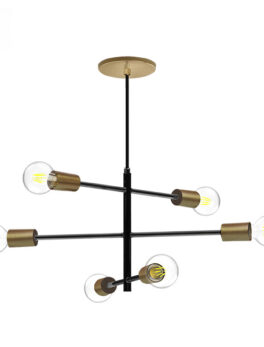 COLGANTE TASCHIBRA RUTA 6XE27 OURO