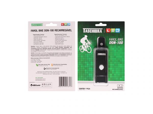 FARO LED BICICLETA RECARGABLE TASCHIBRA DON-100 - Imagen 7