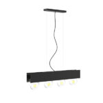 COLGANTE PICO TASCHIBRA 4XE27 PRETO FOSCO