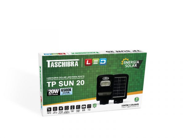 LUZ SOLAR LED PARA POSTE TP SUN 20W 6500K - Imagen 4