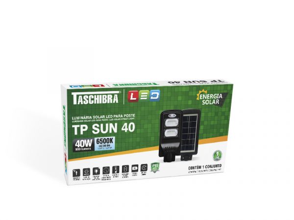 LUZ SOLAR LED PARA POSTE TP SUN 40W 6500K - Imagen 4