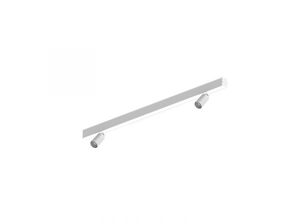 SPIRE LUZ LED LINEAL 40W 3000K SOBREPOSICIÓN + 2 SPOT MR 11 SIN LÁMPARA BLANCA