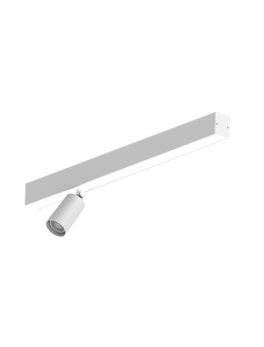 SPIRE LUZ LED LINEAL 20W 6500K SUPERPOSICIÓN + 1 SPOT MR 11 SIN LÁMPARA BLANCA
