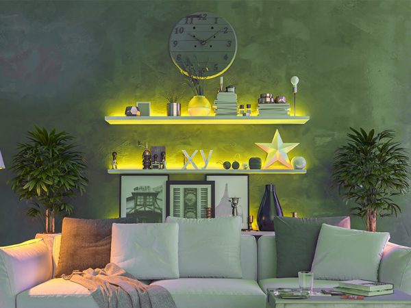 TIRA LED NEON FLEX 8W 120 LEDS/M 5M 12V CON FUENTE AUTOVOLT IP65 AMARILLO - Imagen 3