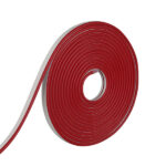 TIRA LED NEON FLEX 8W 120 LEDS/M 5M 12V CON FUENTE AUTOVOLT IP65 ROJA