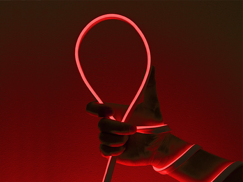 FITA LED NEON FLEX 8W 120 LEDS/M 25M 127V IP65 ROJA - Imagen 2