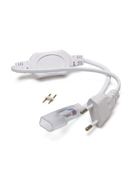 A51 CABLE ALIMENTACIÓN TIRA LED NEON FLEX 127/220V SIMPLE