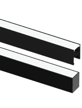 TASCHIBRA SPIRE PERFIL LED 35X45 SOBREPOSICIÓN 35X45X3000mm NEGRO MATE
